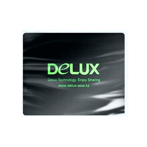 Коврик для мыши Delux, пластик, противоскользящая основа, 230*185*0,5 мм, черный / Коврики для мыши №2