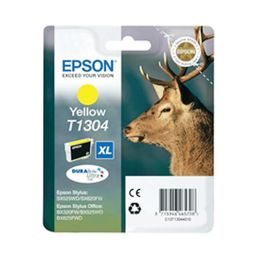 Картридж оригинальный Epson T1304 для Stylus SX525WD/SX535WD/Workforce WF-3520DWF/7015, желтый / null