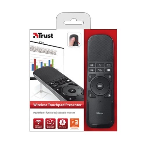 Презентер Trust Touchpad, сенсорный, беспроводной, USB 2.0, AAA, черный / null №5