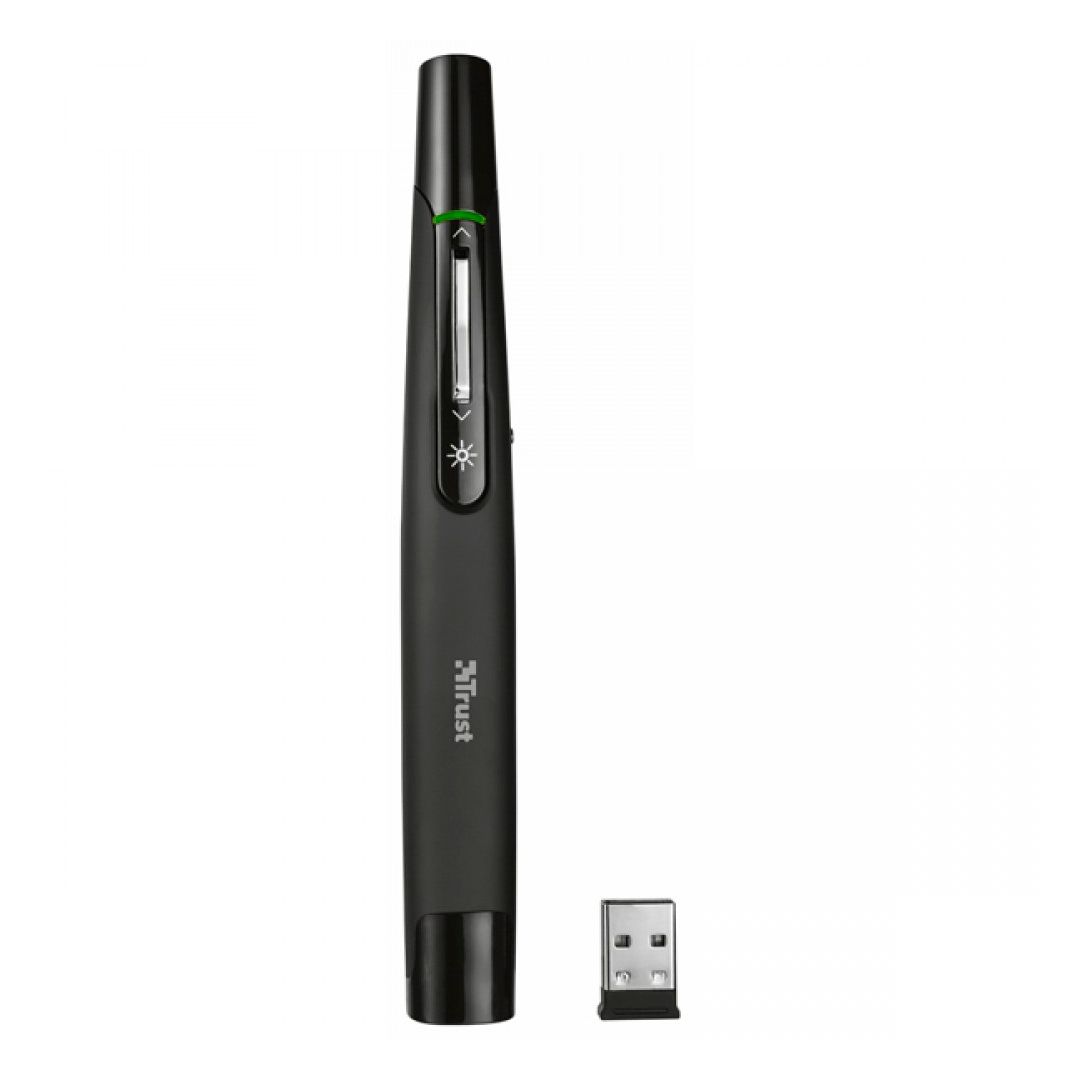 Презентер Trust Puntero, USB 2.0, AAA, черный / null