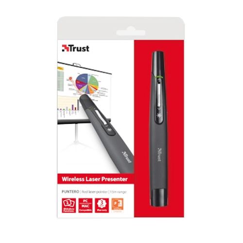Презентер Trust Puntero, USB 2.0, AAA, черный / null №6