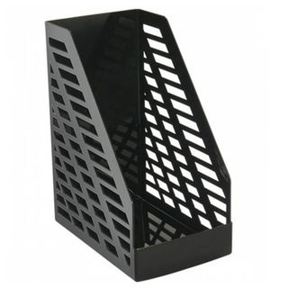 Лоток вертикальный Стамм XXL, 1 секция, черный / Стойки-уголки