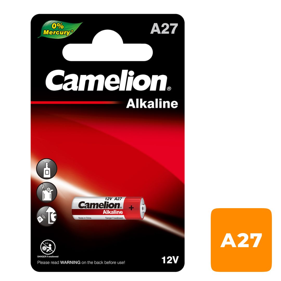 Батарейки Camelion Plus Alkaline A27-BP1 LR27А, 12V, 1 шт., цена за штуку / Батарейки