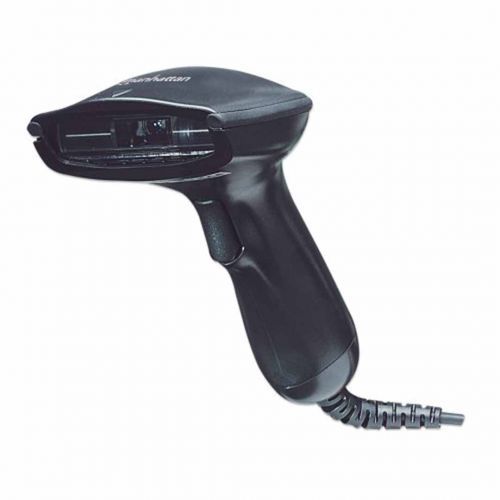 Сканер штрих-кода Manhattan Contact CCD 460835, USB, ширина сканирования 270 мм, черный / Сканер штрих-кода