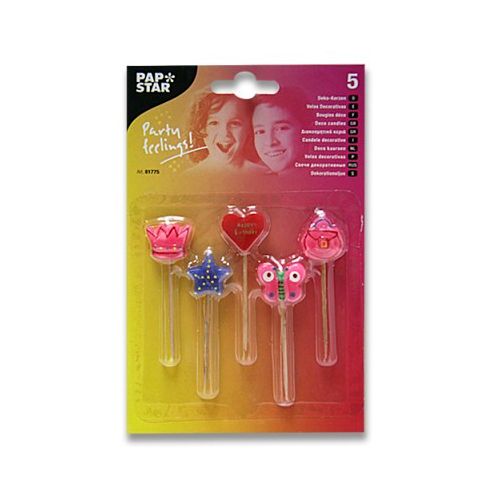 Свеча для торта "Принцесса" Pap Star, 5 шт/уп / Подарки и сувениры