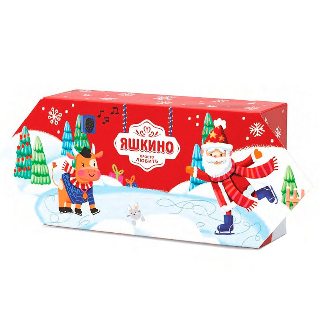 Новогодний подарок Яшкино "Конфета", 550 гр, красный / Новогодние подарки