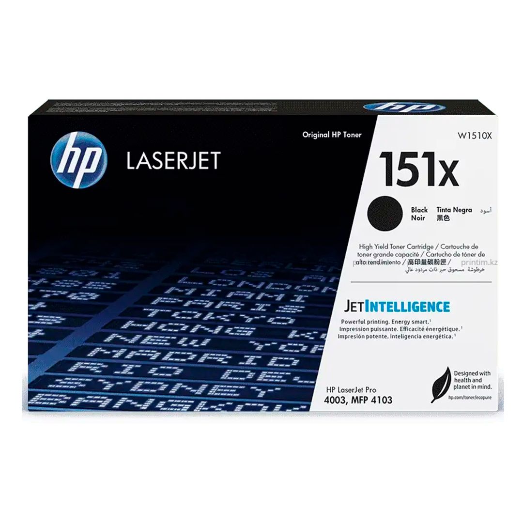 Картридж HP W1510X, №151X для HP LaserJet Pro 4003/ MFP 4103, 9,7K / Картриджи  черные