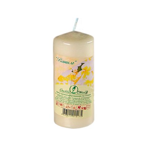 Свечи "Ваниль" СБС НС, диаметр 4 см, 9 см, пеньковые, ароматизированные / Подарки и сувениры