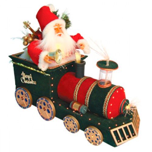 Декорация Дед Мороз на поезде Star Trading AB, 33*40 см / Елочные украшения oe.kz Декорация Дед Мороз на поезде Star Trading AB, 33*40 см / Елочные украшения