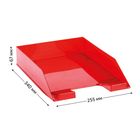 Лоток горизонтальный Стамм "Фаворит", 255*340*67 мм, тонированный красный