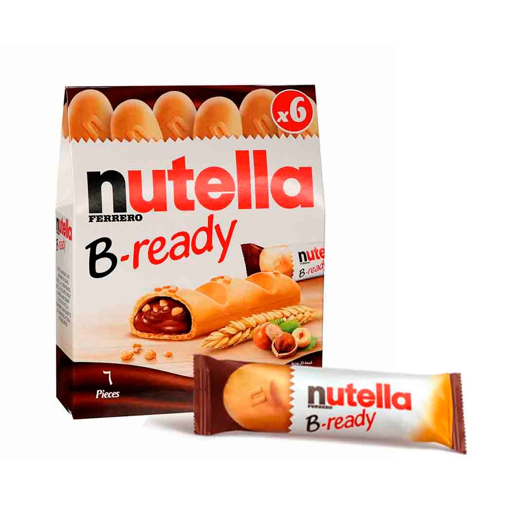 Вафли батончигі Nutella B-ready, жаңғақ-шоколад салынған, 132 гр