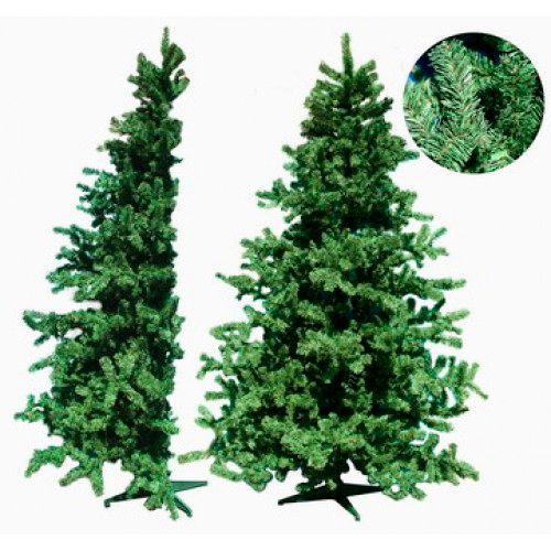 Елка искусственная Pinus половинка, диаметр 148 см, 2,4 м, зеленая