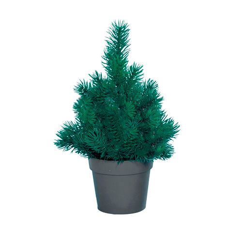 Елка искусственная Kaemingk, в горшочке, диаметр13 см, 20 см, зеленая