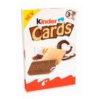 Вафли Kinder Cards, со сливочной начинкой, 76,8 гр