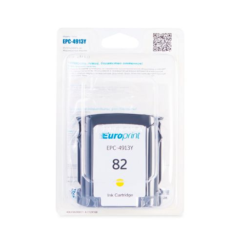 Картридж совместимый HP 4913Y №82 для DesignJet 500/510/800, желтый / null №3