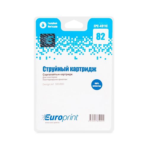 Картридж совместимый HP 4911C №82 для DesignJet 500/510/800, синий / null №2