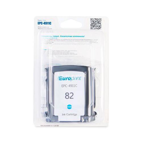 Картридж совместимый HP 4911C №82 для DesignJet 500/510/800, синий / null №3