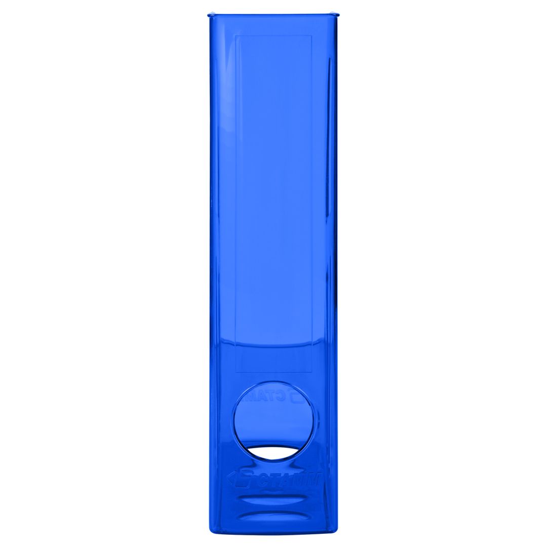Лоток вертикальный Стамм "Лидер", 1 секция, тонированный синий