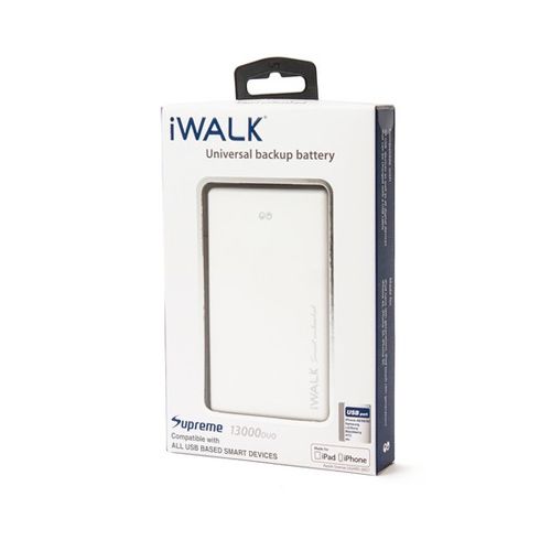 Портативное зарядное устройствоiWalk Supreme 13000 DUO, 13000 mAh, 1 USB*5V 2.1A, белое / Портативные зарядные устройства №3
