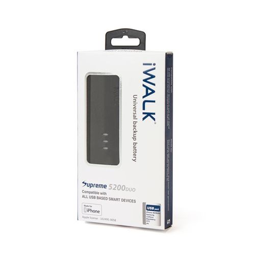 Портативное зарядное устройство iWalk Supreme 5200 DUO, 5200 mAh, 1 USB*5V 2.1A, черное / Портативные зарядные устройства №3