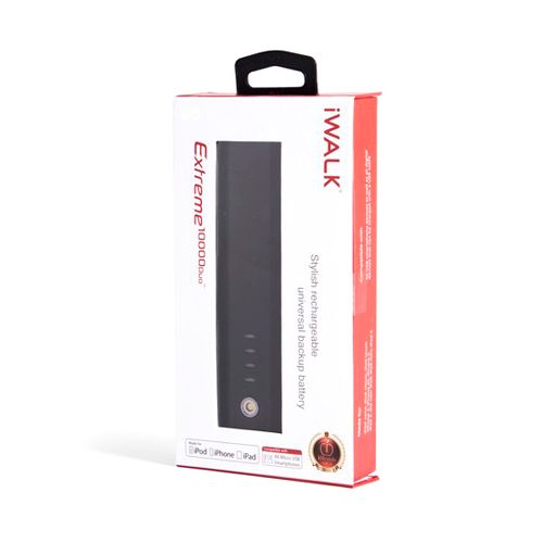 Портативное зарядное устройство iWalk Extreme10000, 10000 mAh, 1 USB*5V 2.1A, черное / Портативные зарядные устройства №3
