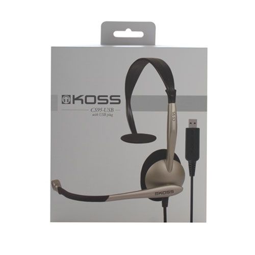 Гарнитура Koss CS-95, диапазон частот 30-16000 Гц, черно-серая / Гарнитуры №2