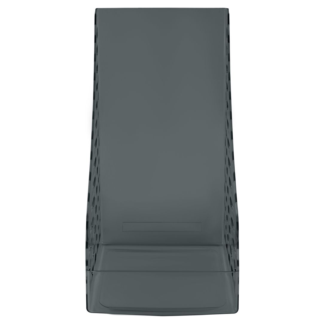 Лоток вертикальный Стамм "XXL", 250*300*160 мм, тонированный серый / Стойки-уголки №2