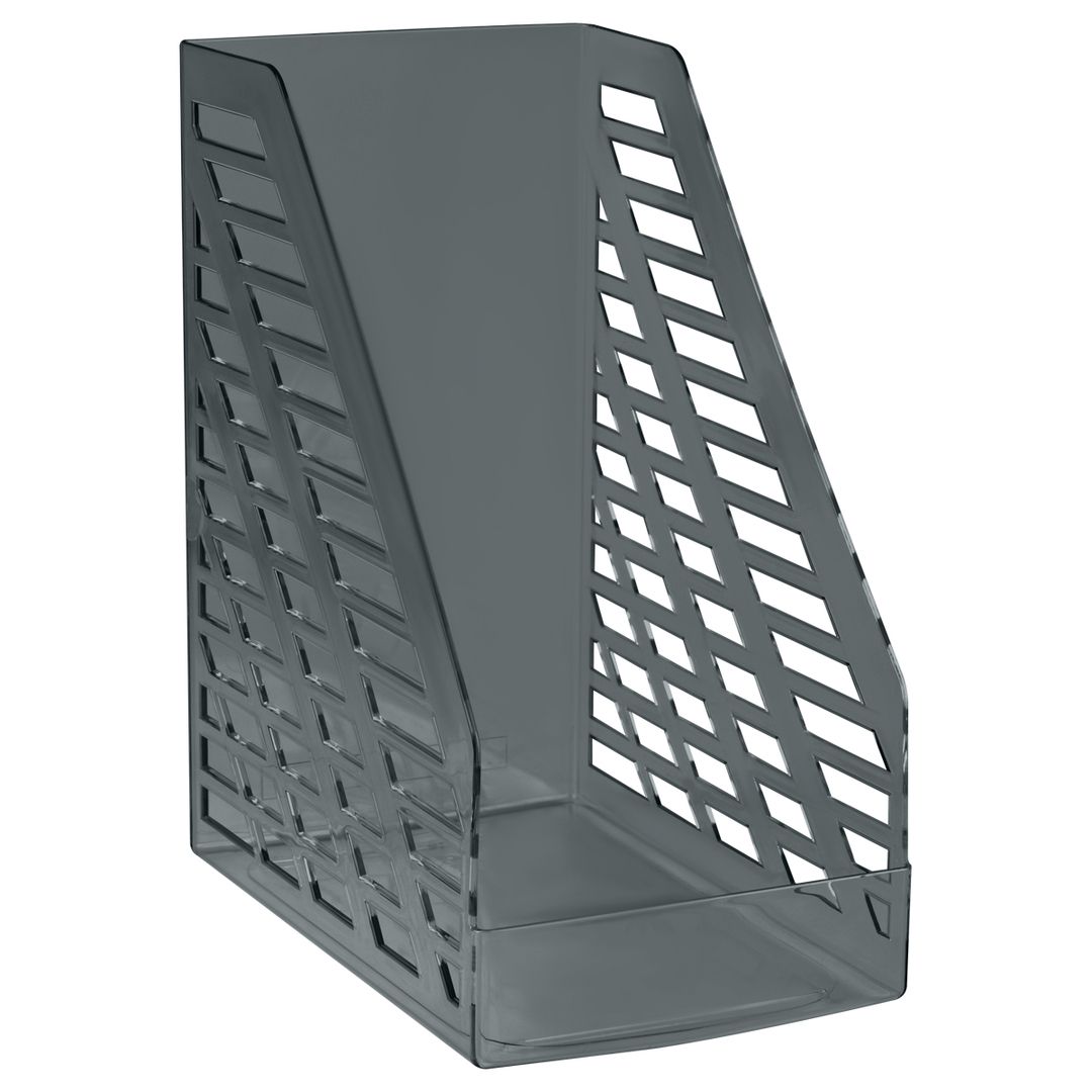 Лоток вертикальный Стамм "XXL", 250*300*160 мм, тонированный серый / Стойки-уголки