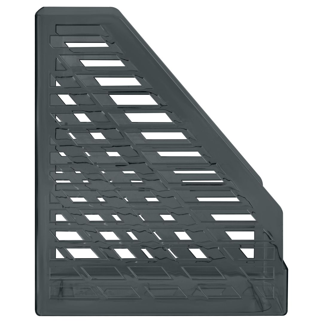 Лоток вертикальный Стамм "XXL", 250*300*160 мм, тонированный серый / Стойки-уголки №3