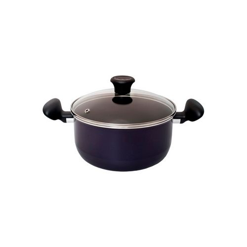 Кастрюля Tefal "Tendance Classic" с крышкой, 22 см, антипригарное покрытие, черная смородина / Посуда столовая