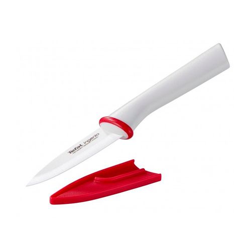 Нож Tefal "Ingenio" овощной, длина лезвия 8 см, с пластиковой ручкой, лезвие из керамики, белый / Посуда столовая