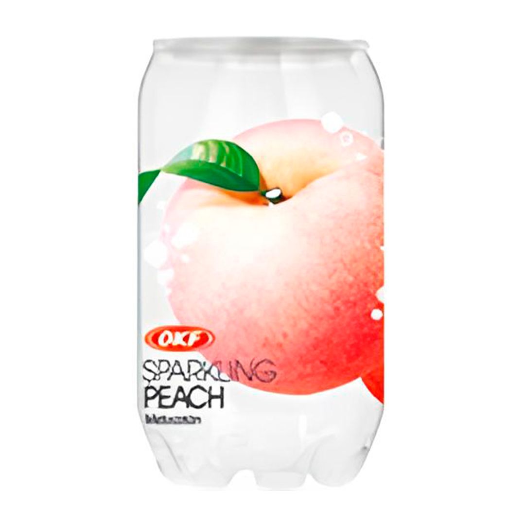 Напиток газированный OKF "Sparkling", вода со вкусом Персика, 0,35 л, жестяная банка / Напитки и энергетики