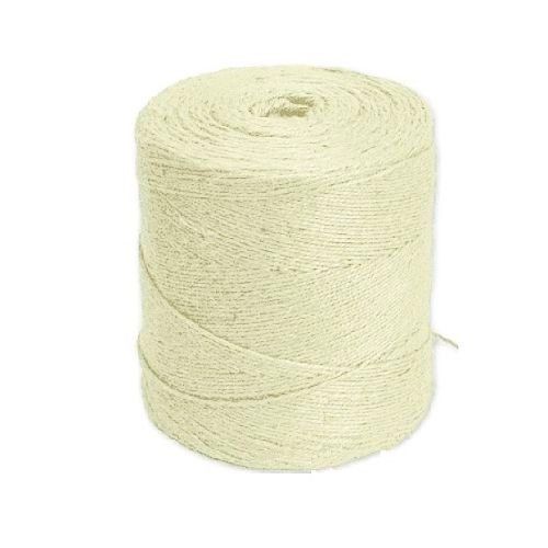 Шпагат банковский льняной, отбеленный, полированный, диаметр 1,4 мм, длина рулона 1000 м / Шпагаты