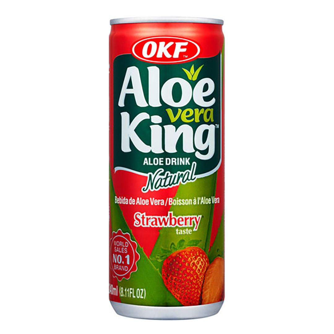 Напиток безалкогольный "Aloe Vera King" Клубника, 0,24 л, жестяная банка