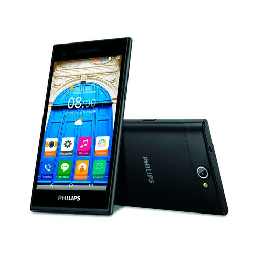 Смартфон Philips S396 LTE, 5", 8 Гб, 1280x720 IPS, поддержка двух SIM-карт, черный / Зарядные устройства, кабели