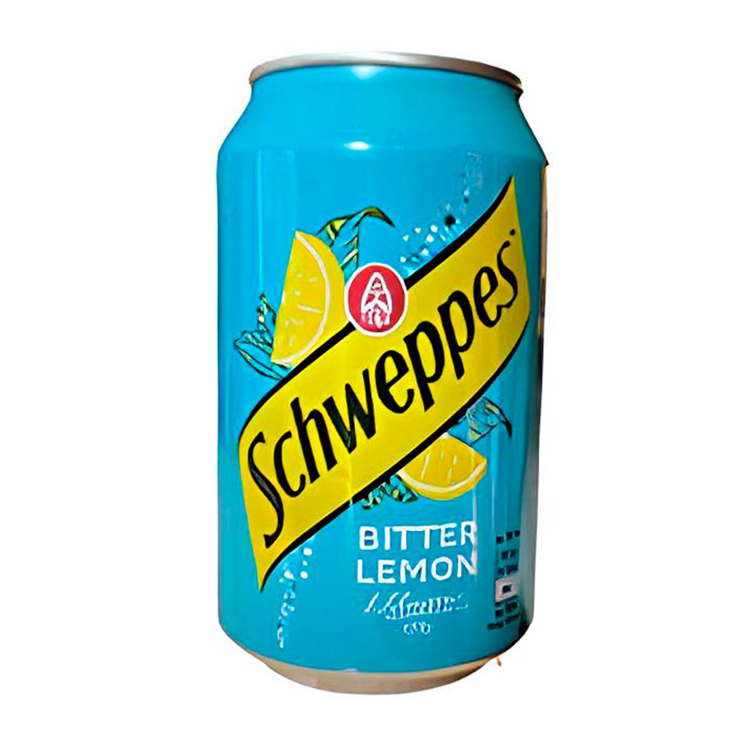 Напиток газированный Schweppes "Bitter Lemon", 0,33 л, жестяная банка / Напитки и энергетики