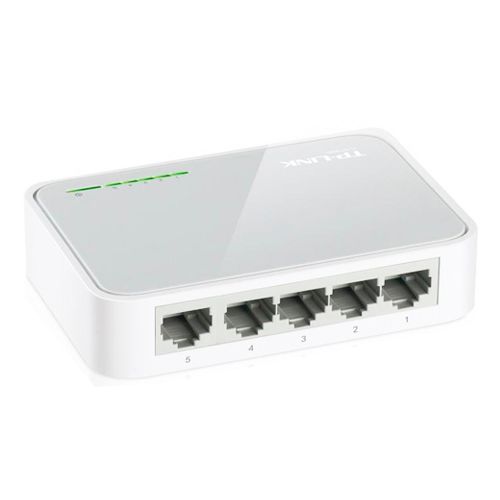 Коммутатор, TP-Link, TL-SF1005D, настольный, 5 портов 10/100М RJ45, корпус пластик