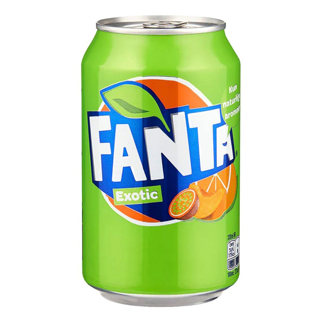 Fanta "Exotic" газдалған сусыны, 0,33 л, қаңылтыр ыдыста