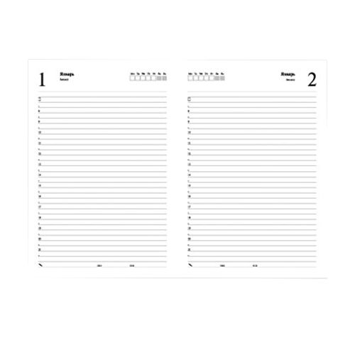 Ежедневник полудатированный Listoff "Пейзаж. Тайны природы", А5, 192 л., в линейку