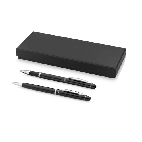 Подарочный набор шариковых ручек "Arles", металл, черный, цвет чернил черный / Подарки и сувениры oe.kz Подарочный набор шариковых ручек "Arles", металл, черный, цвет чернил черный / Подарки и сувениры