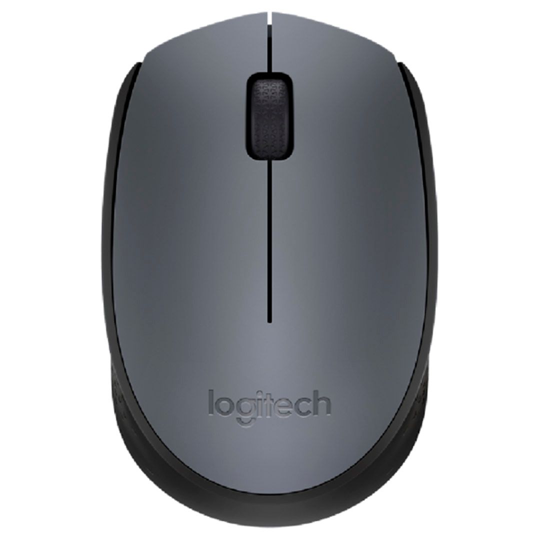 Мышь беспроводная Logitech M170, 3 кнопки, 1000 dpi, USB, серая / Мыши беспроводные