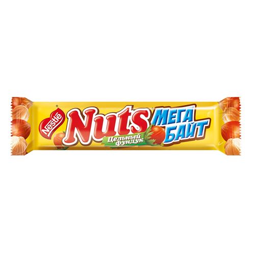 Шоколадный батончик Nuts "Мегабайт", 66 гр / Шоколад