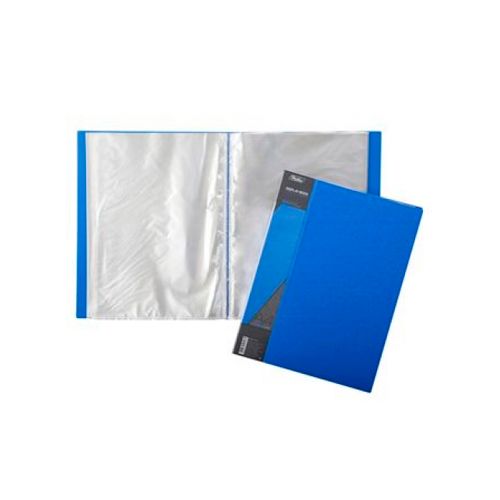 Папка файловая на 100 файлов Hatber "Standard", А4 формат, корешок 40 мм, синяя / Папки файловые