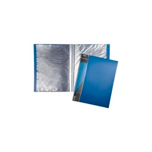 Папка файловая на 10 файлов Hatber "Standard", А4 формат, корешок 9 мм, синяя / Папки файловые