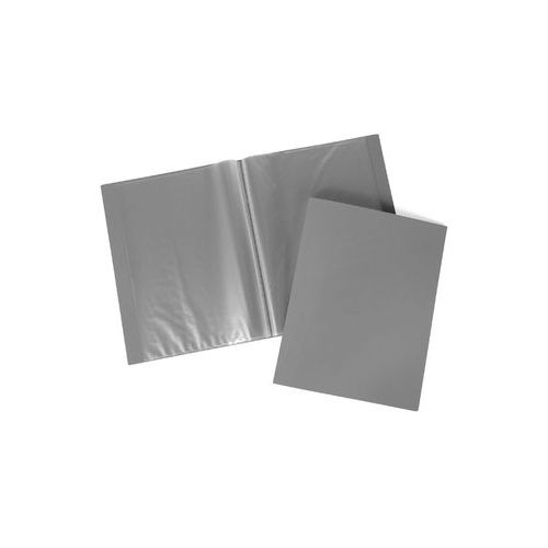 Папка файловая на 10 файлов Hatber "Line", А4 формат, корешок 9 мм, серая / Папки файловые