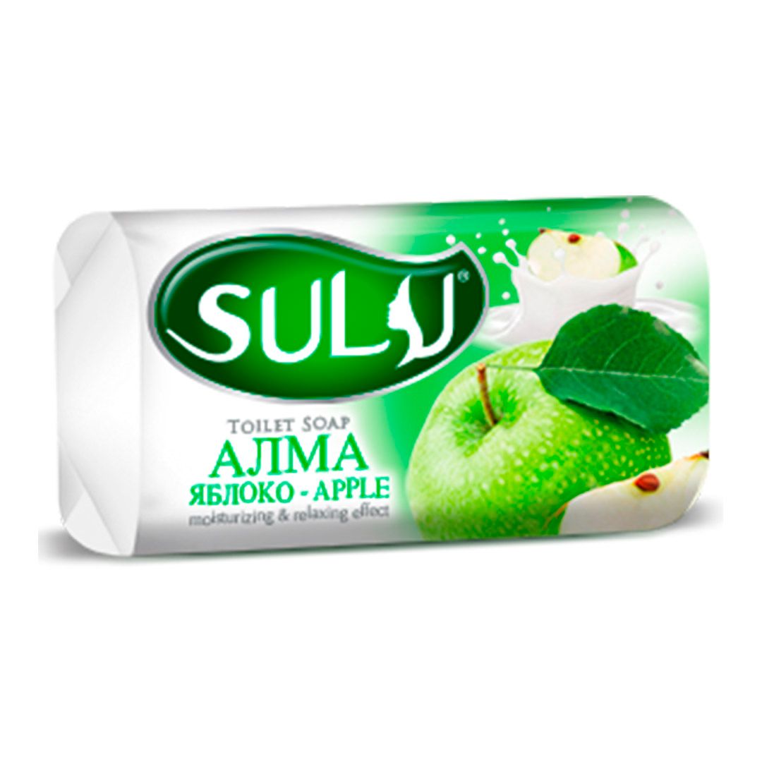 Мыло туалетное Sulu "Яблоко", 90 гр / Мыло кусковое oe.kz Мыло туалетное Sulu "Яблоко", 90 гр / Мыло кусковое