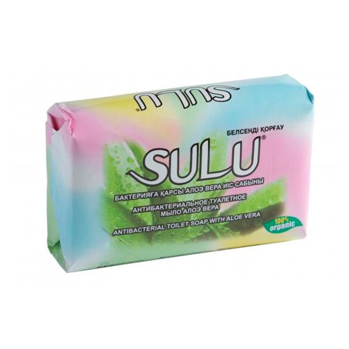 Мыло туалетное Sulu "Антибактериальное туалетное мыло алоэ вера", 90 гр / Мыло кусковое oe.kz Мыло туалетное Sulu "Антибактериальное туалетное мыло алоэ вера", 90 гр / Мыло кусковое