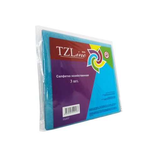 Салфетки универсальные TZLine, в комплекте 3 шт., ассорти / Салфетки хозяйственные №2