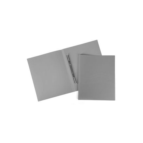 Папка с пружинным скоросшивателем Hatber "Line", А4 формат, корешок 14 мм, серая / Скоросшиватели пластиковые