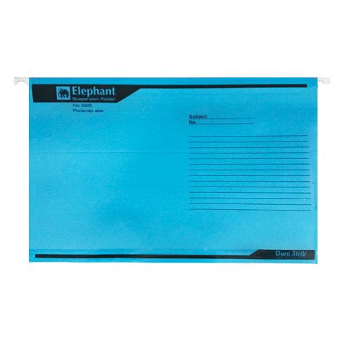 Папка подвесная Prostranstvo "Elephant", А4+ формат, синяя, со скоросшивателем / Папки подвесные